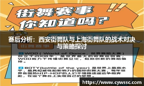 赛后分析：西安街舞队与上海街舞队的战术对决与策略探讨